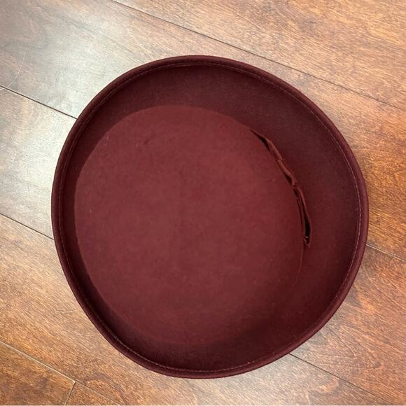 Vintage Amanda Smith Women’s 100% Wool Hat, Burgundy Maroon, 90s Style, Italian - Picture 12 of 14
